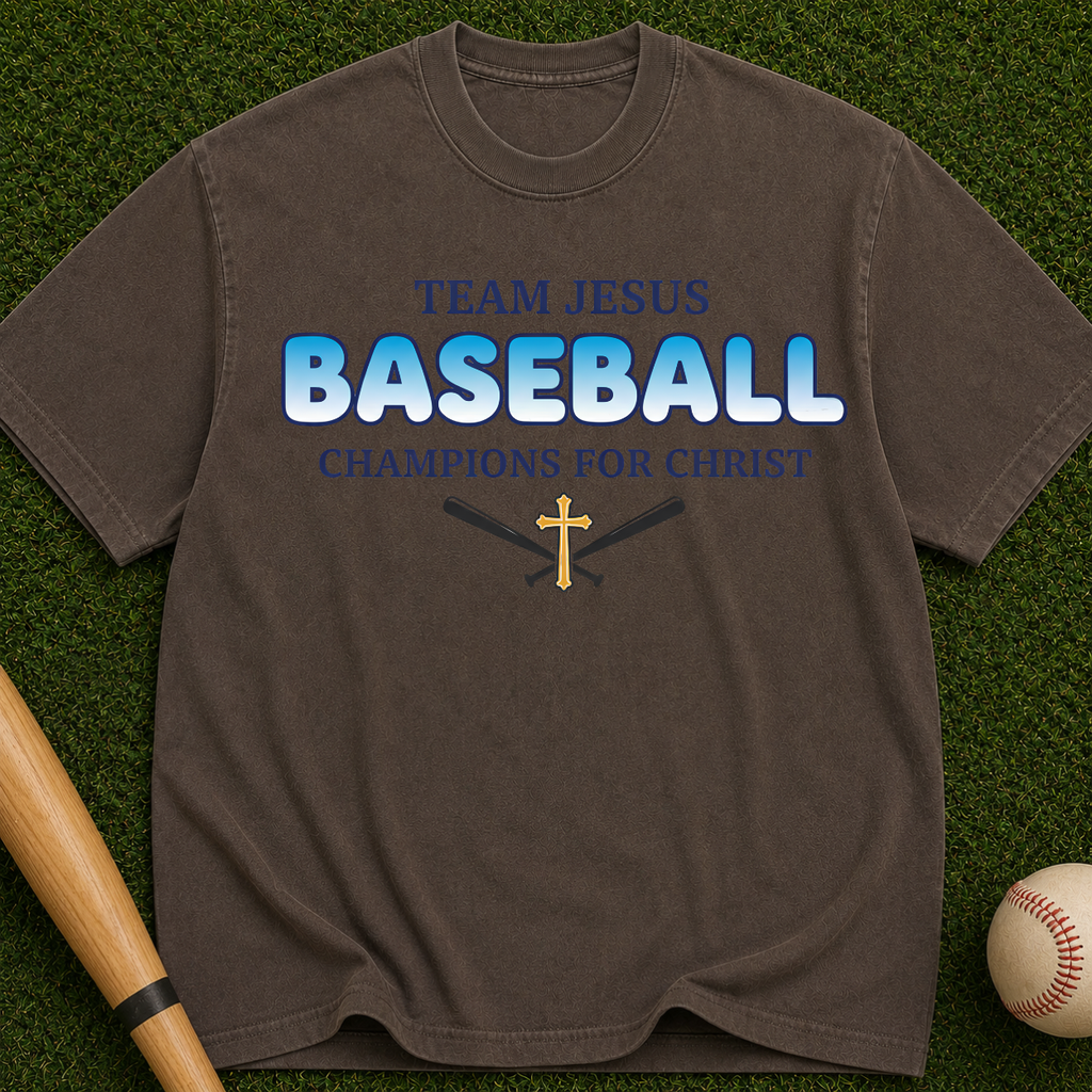 Team Jesus Baseball Champions for Christ Graphic Tee