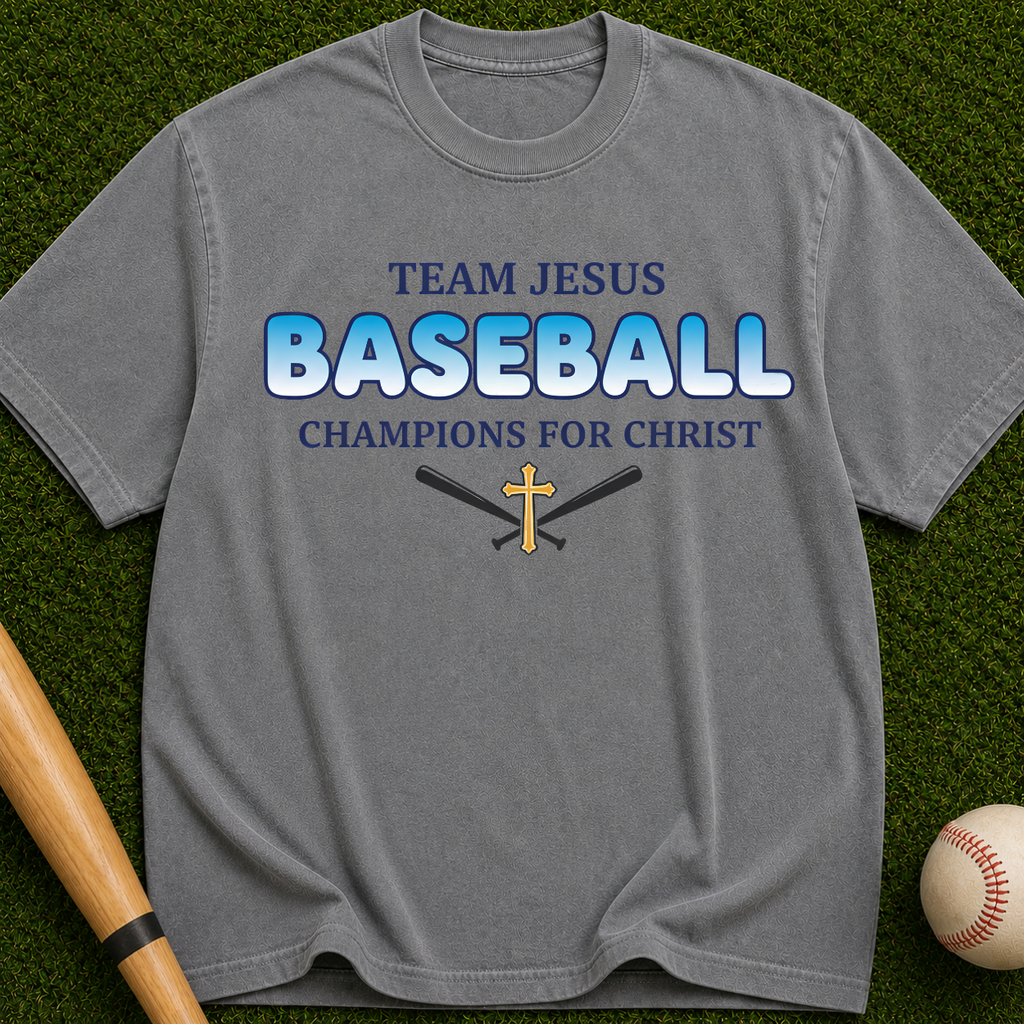 Team Jesus Baseball Champions for Christ Graphic Tee