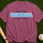 Team Jesus Baseball  #1 In His Eyes” Christian Faith Tee
