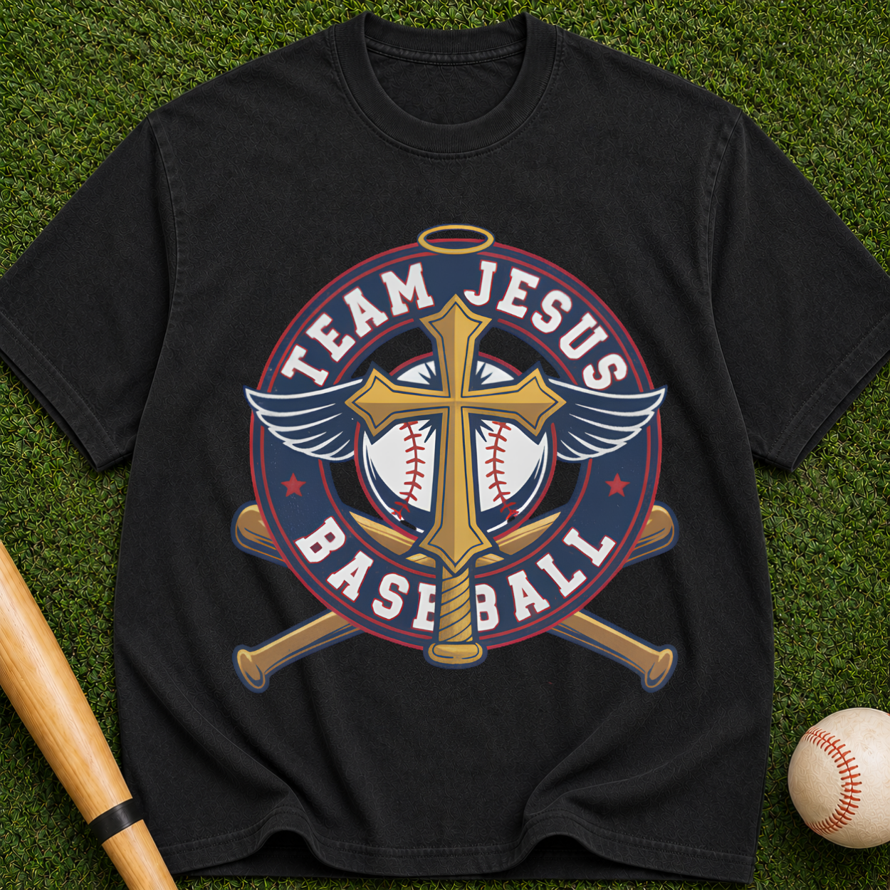 Team Jesus Baseball Graphic Tee