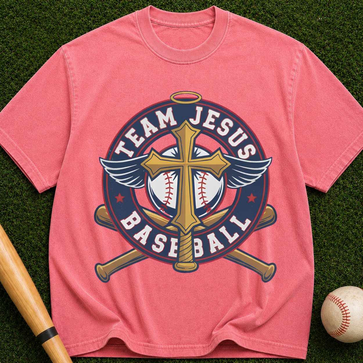 Team Jesus Baseball Graphic Tee