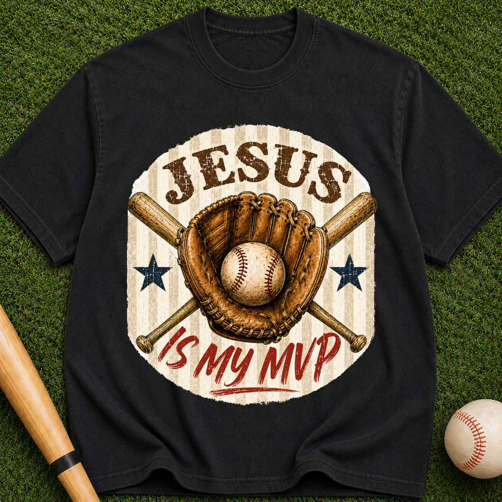 Jesus Is My MVP Baseball T-Shirt