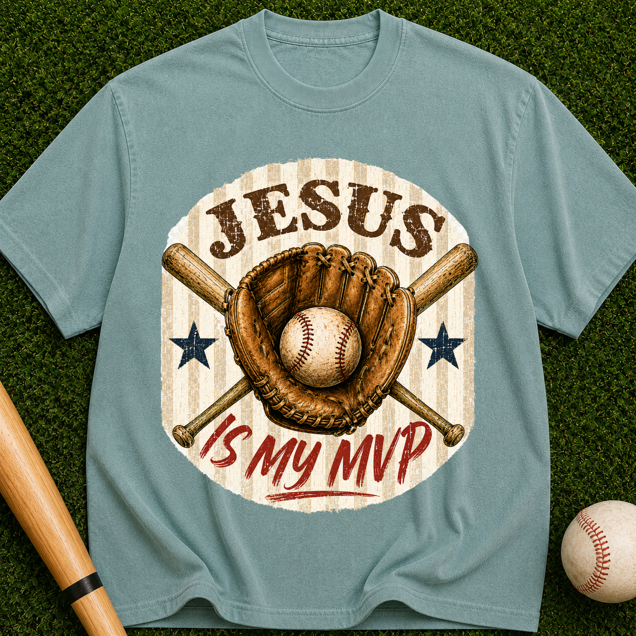 Jesus Is My MVP Baseball T-Shirt