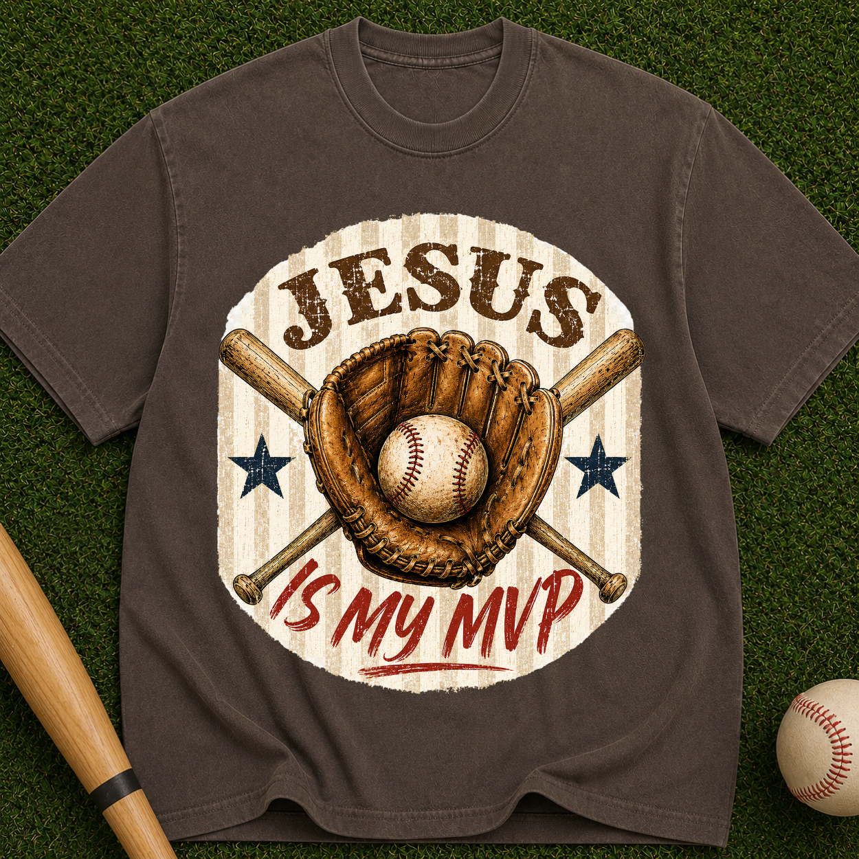 Jesus Is My MVP Baseball T-Shirt