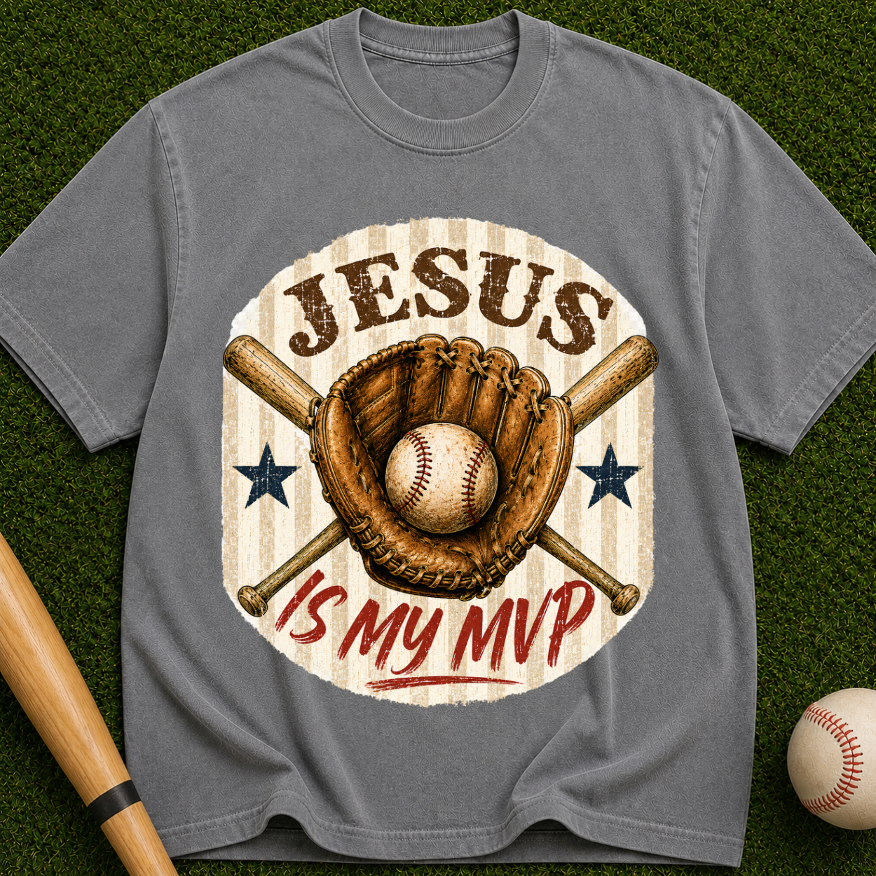 Jesus Is My MVP Baseball T-Shirt