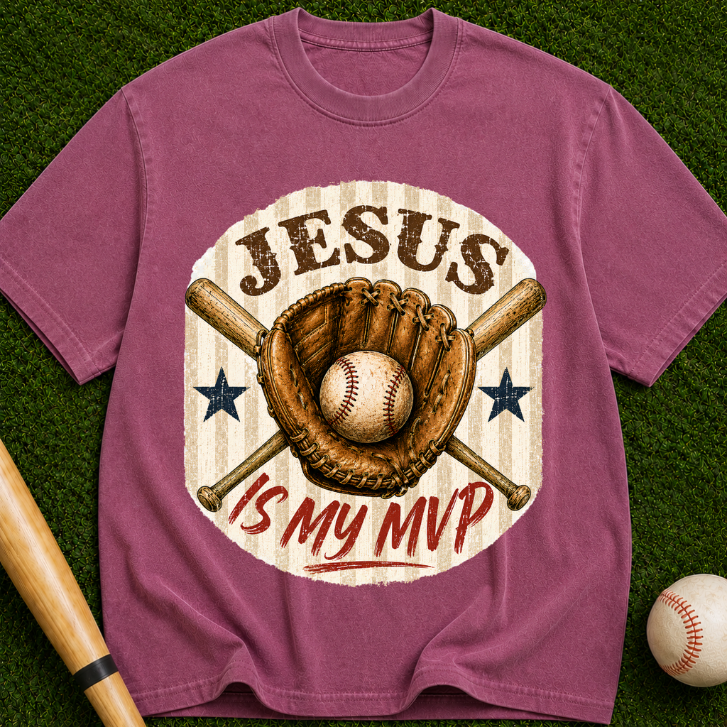 Jesus Is My MVP Baseball T-Shirt