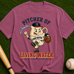 Pitcher of Living Water T-Shirt — Vintage Baseball Christian Tee