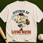 Pitcher of Living Water T-Shirt — Vintage Baseball Christian Tee