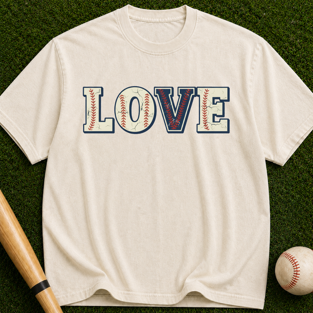 LOVE Graphic T-Shirt — Vintage Lettering Tee for Valentine’s & Everyday Wear