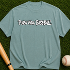 Pura Vida Baseball Tee – Vintage-Style Garment-Dyed T-Shirt