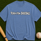 Pura Vida Baseball Tee – Vintage-Style Garment-Dyed T-Shirt
