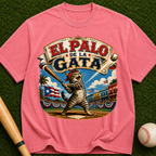 El Palo de la Gata Vintage Graphic T-Shirt — Retro Cat Baseball Design