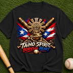 Taino Spirit Boricua Heart Puerto Rico Flag Graphic