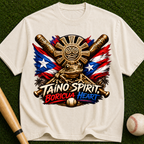 Taino Spirit Boricua Heart Puerto Rico Flag Graphic