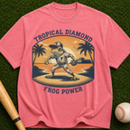 Tropical Diamond — Retro Frog Graphic Tee