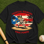 Tropical Diamond — Retro Frog Graphic Tee