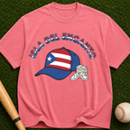 Isla del Encanto - Puerto Rico Flag Baseball Cap Graphic Tee