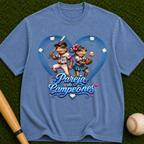 Pareja Campeones Baseball Heart Design