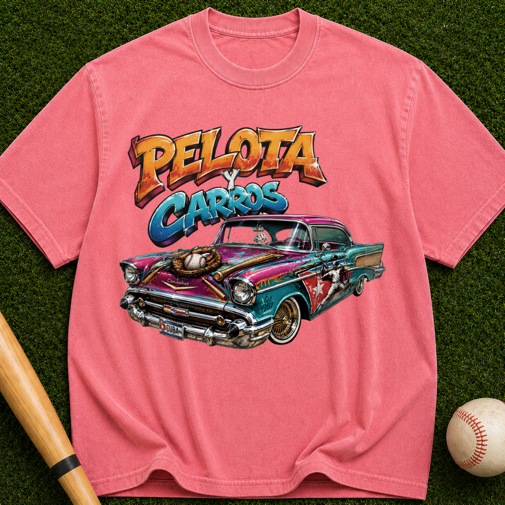 Classic Lowrider Car - "Pelota Cars" Vintage Auto Graphic Tee