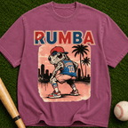 Rumba Baseball Graphic T-Shirt — Retro Palm Beach Vibe