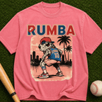 Rumba Baseball Graphic T-Shirt — Retro Palm Beach Vibe