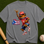 Baseball Frog Graphic T-Shirt — Vintage Streetwear Jersey Design