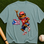 Baseball Frog Graphic T-Shirt — Vintage Streetwear Jersey Design