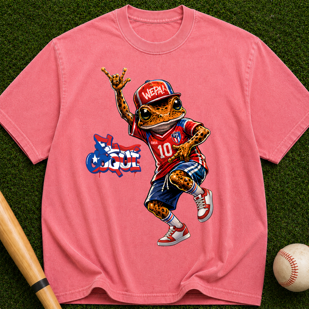 Baseball Frog Graphic T-Shirt — Vintage Streetwear Jersey Design