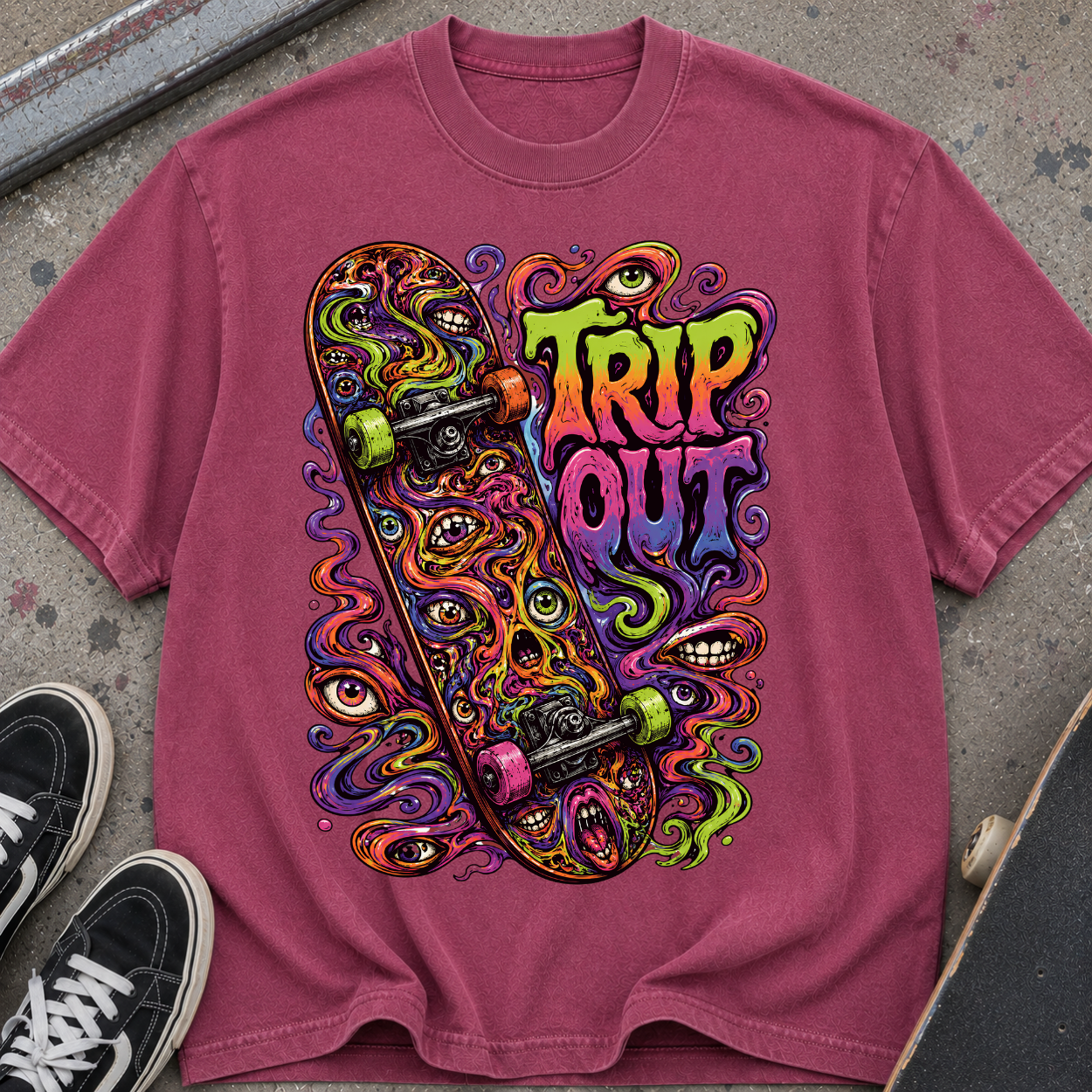 Trip Out Skateboard T-Shirt