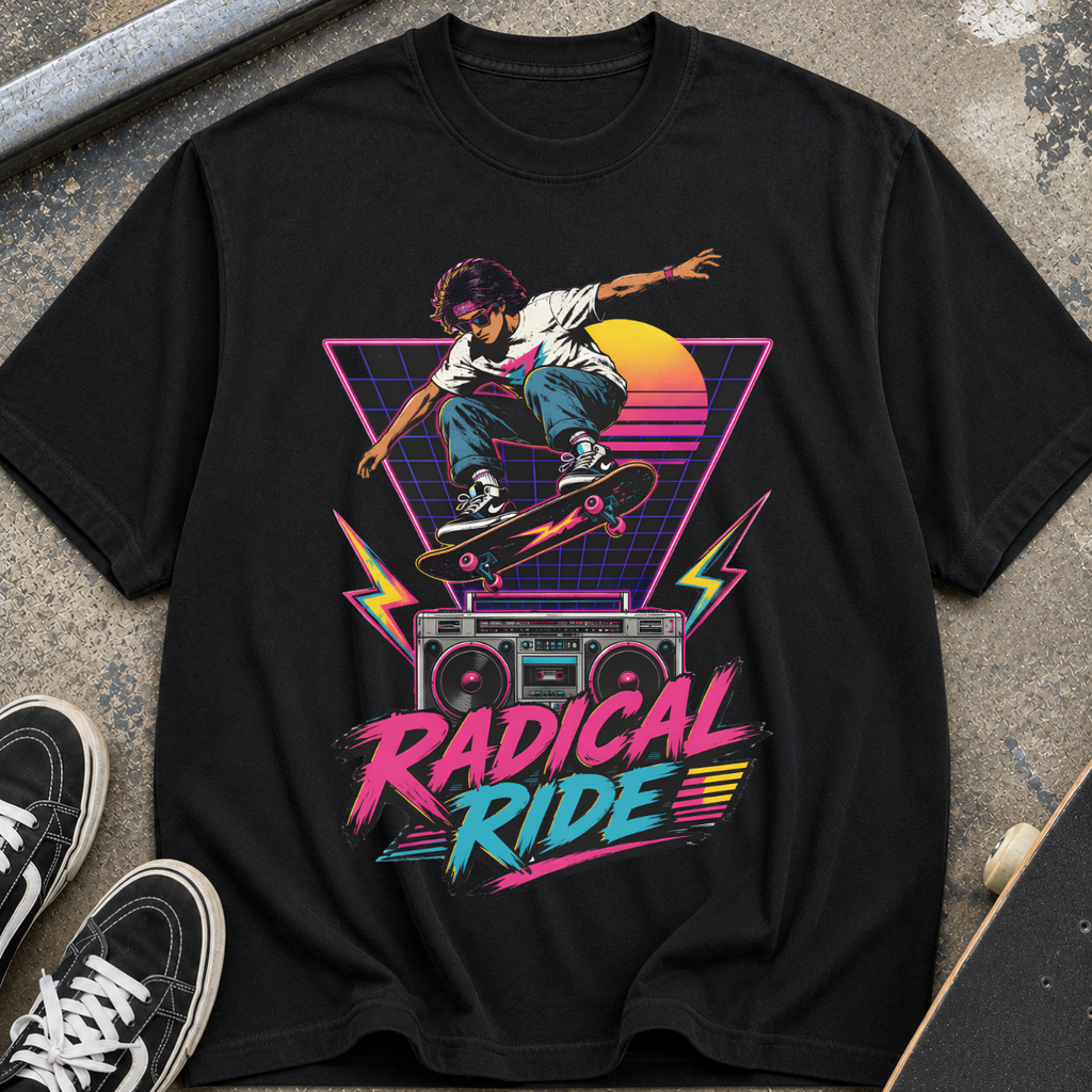 Radical Ride Skateboard T‑Shirt