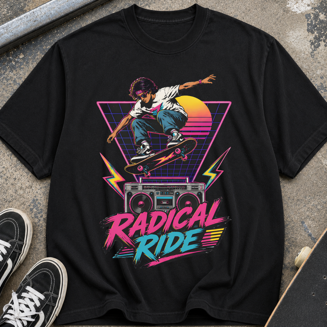 Radical Ride Skateboard T‑Shirt