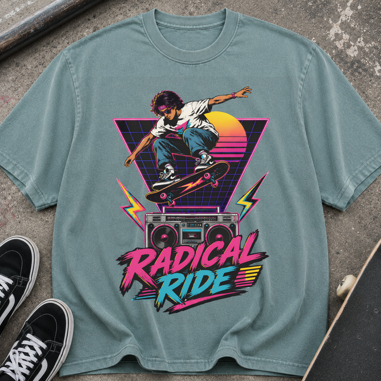 Radical Ride Skateboard T‑Shirt