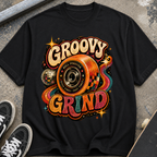 Groovy Grind Retro Vinyl T-Shirt