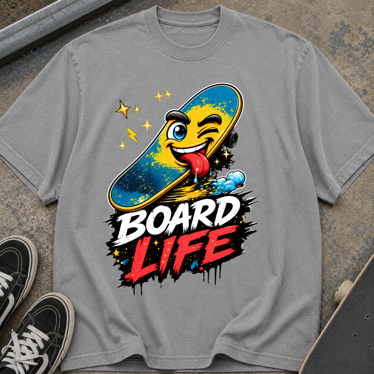 Board Life Skateboard Graphic T-Shirt