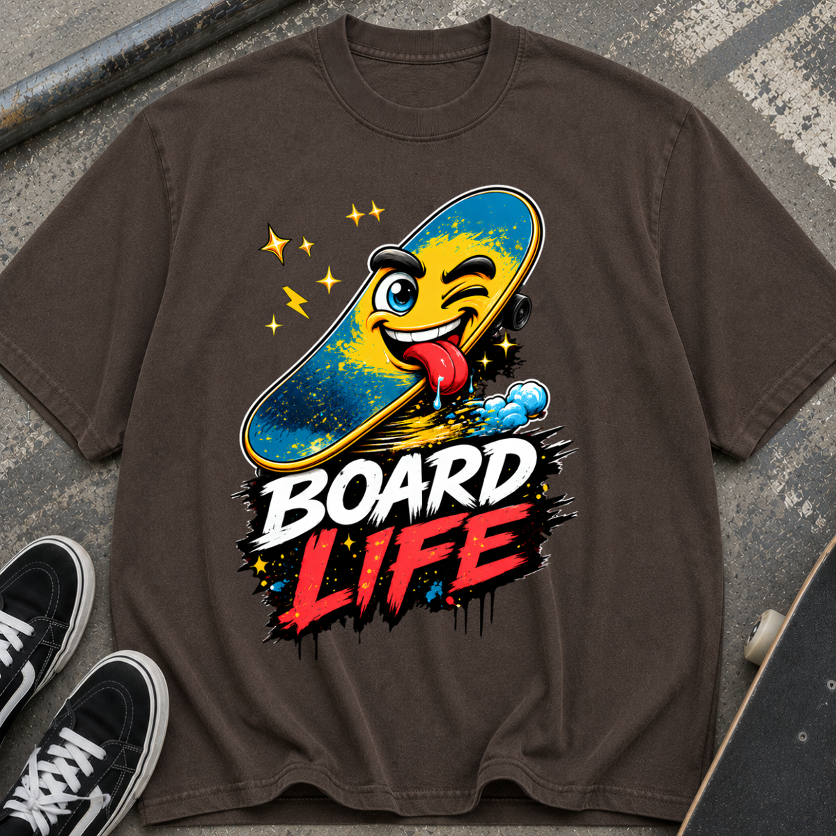 Board Life Skateboard Graphic T-Shirt