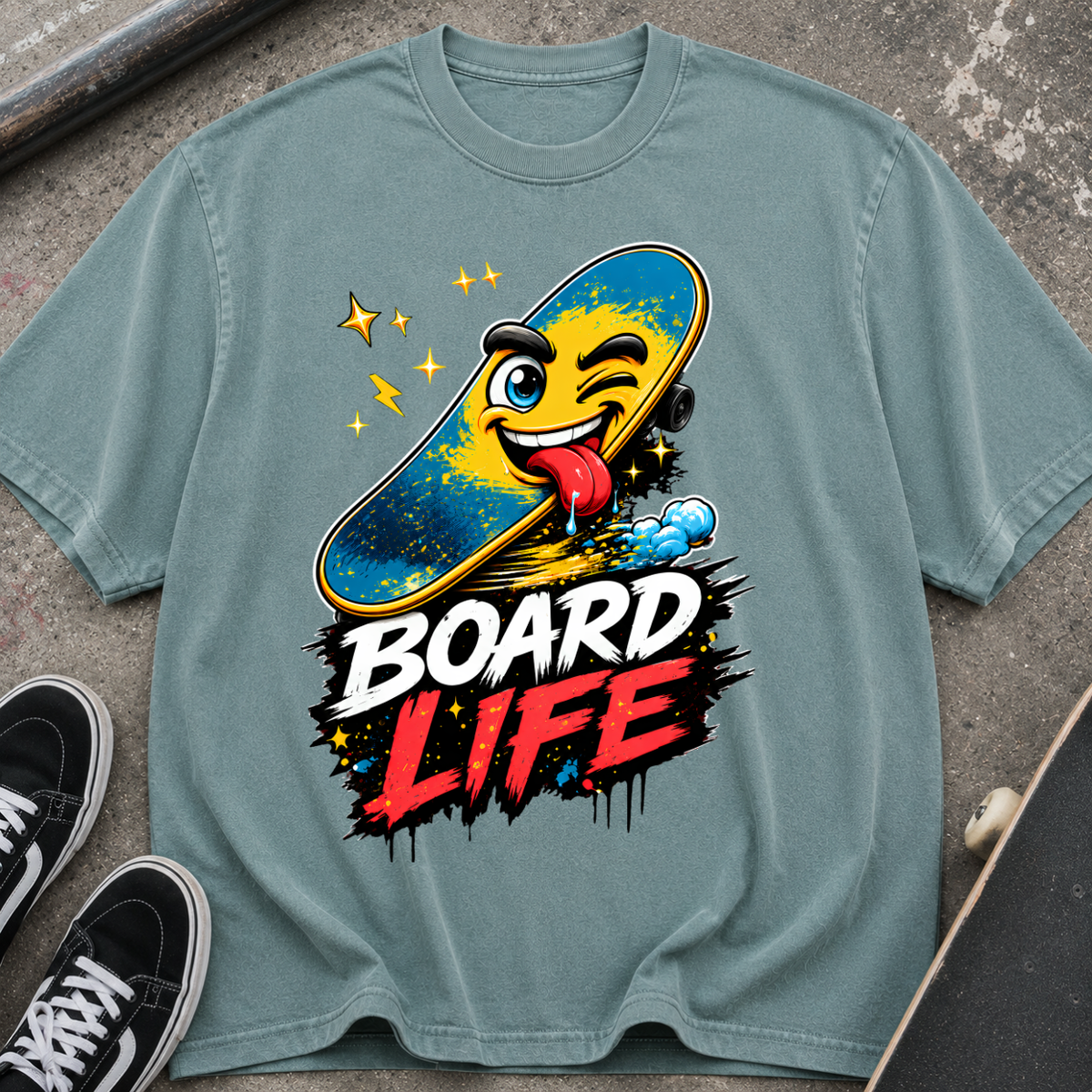 Board Life Skateboard Graphic T-Shirt