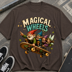 Magical Wheels Skateboard Gnomes T-Shirt