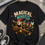 Magical Wheels Skateboard Gnomes T-Shirt