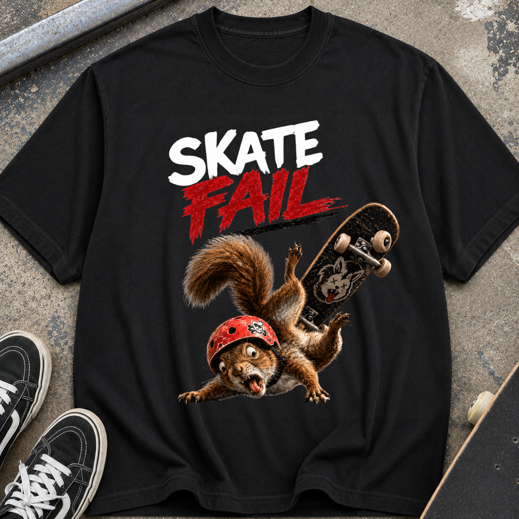 Skate Fail Squirrel T-Shirt