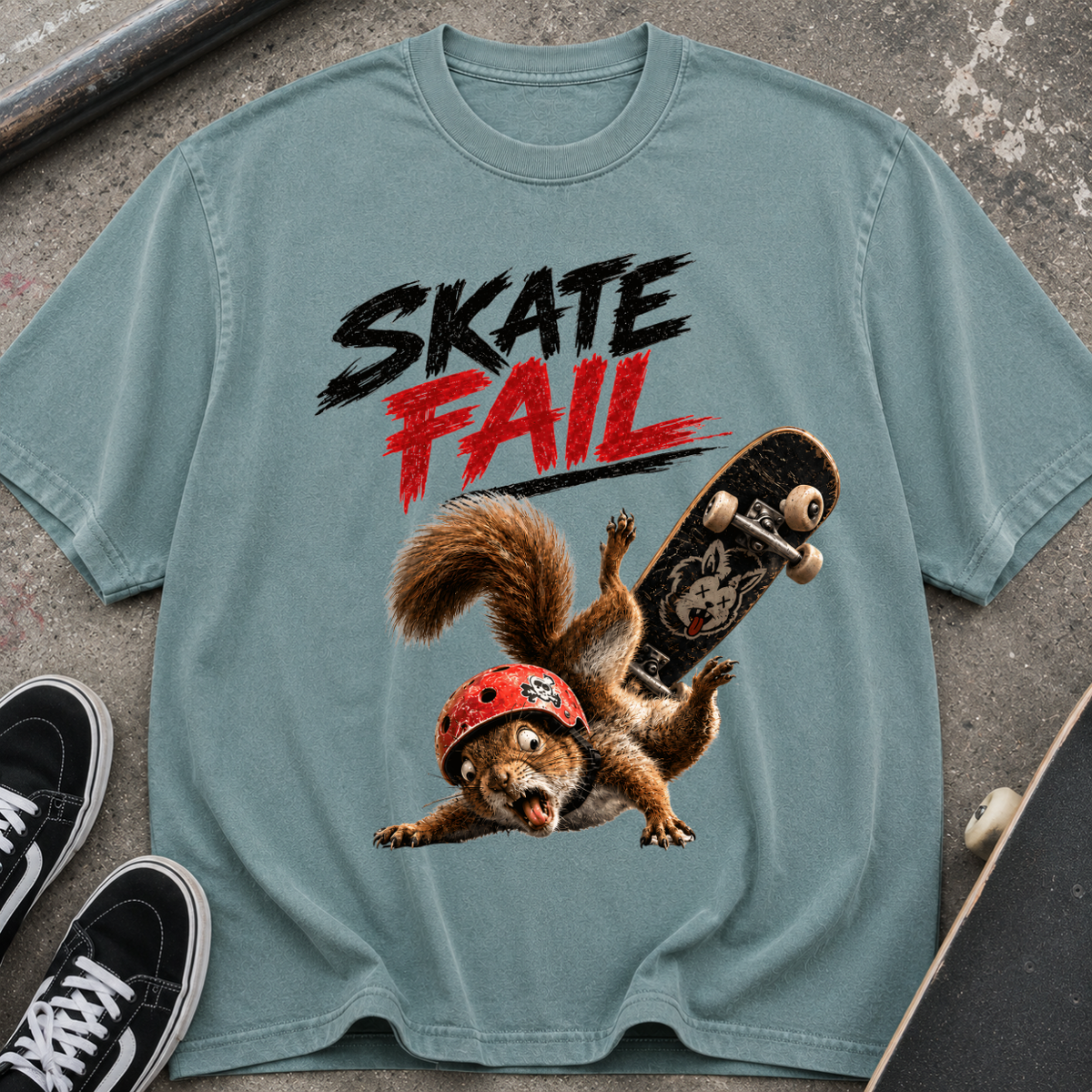 Skate Fail Squirrel T-Shirt