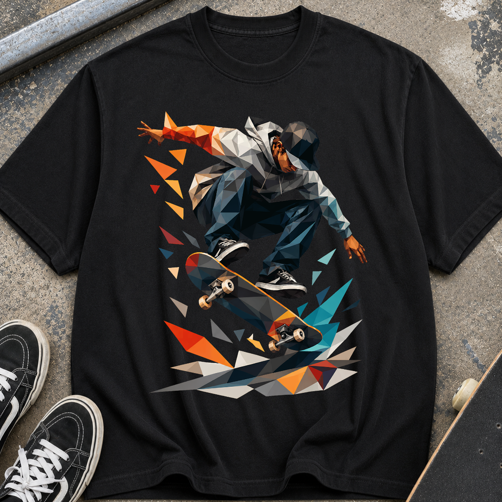 Skateboarder Graphic T‑Shirt