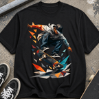 Skateboarder Graphic T‑Shirt