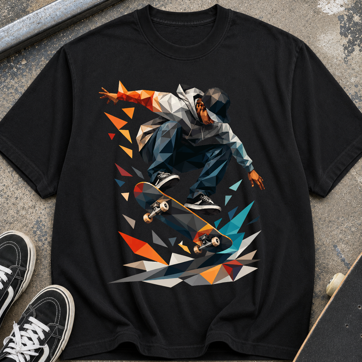 Skateboarder Graphic T‑Shirt