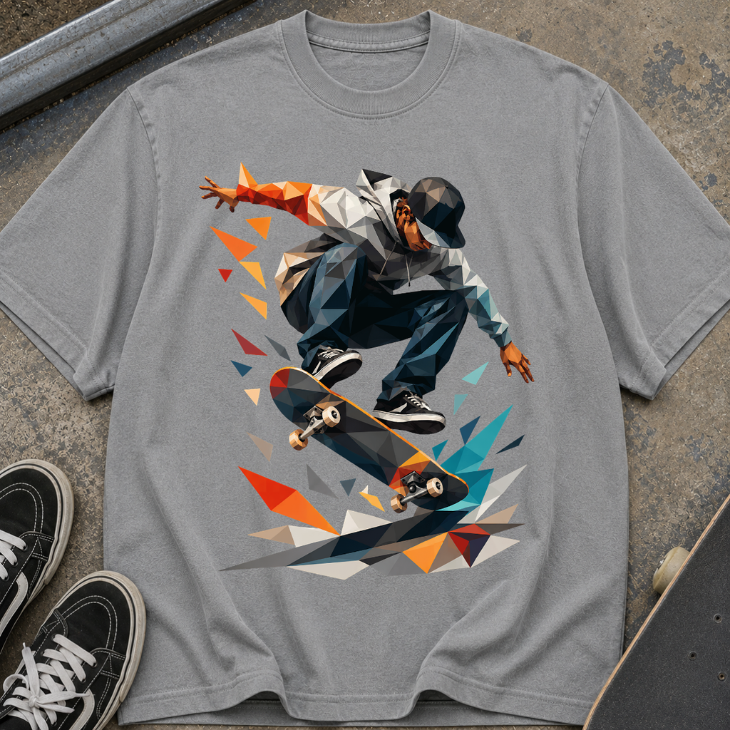 Skateboarder Graphic T‑Shirt