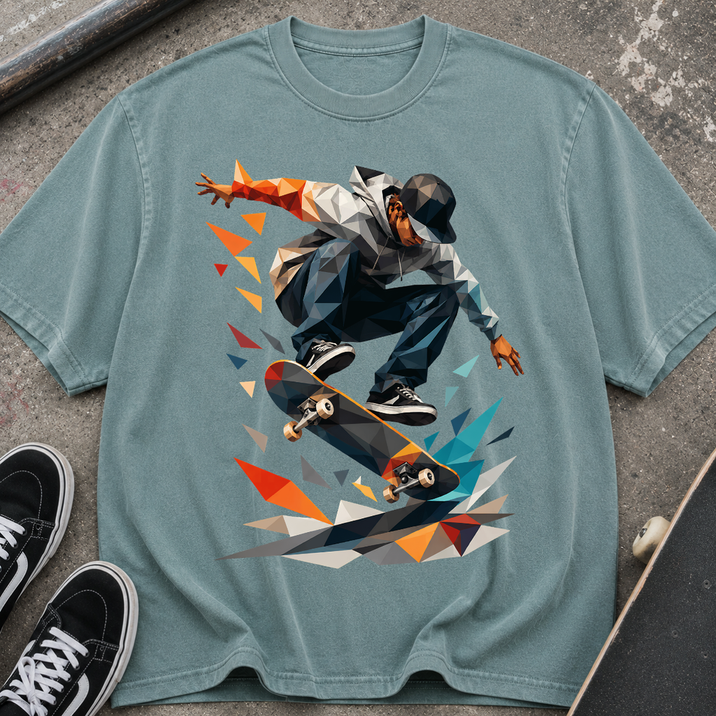 Skateboarder Graphic T‑Shirt