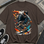 Skateboarder Graphic T‑Shirt