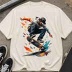 Skateboarder Graphic T‑Shirt
