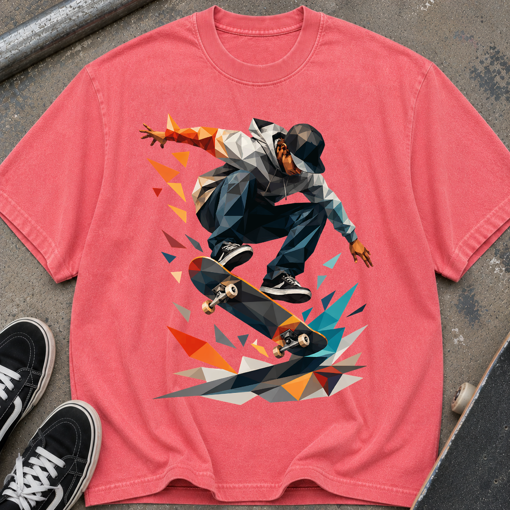 Skateboarder Graphic T‑Shirt