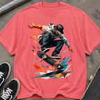 Skateboarder Graphic T‑Shirt