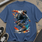 Skateboarder Graphic T‑Shirt